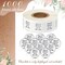 1000 Pcs Hugs and Kisses from The New Mr and Mrs Wedding Stickers, Chocolate Drops Labels Stickers Candy Stickers 0.75 Inch for Weddings Engagement Party Favors Decorations (White,Basic)